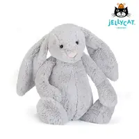 在飛比找momo購物網優惠-【JELLYCAT】51cm 經典大兔兔(雲灰銀 Bashf