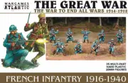 French Infantry (1916-1940) - 35 WWI or WWII 28mm Infantry Wargames Atlantic