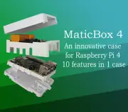 MaticBox 4 - Black Metallic– innovative case for Raspberry Pi 4