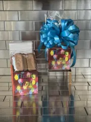 Thank You For Your Business Lotus Biscoff Cookies Gift Basket-Box And Blue Bow