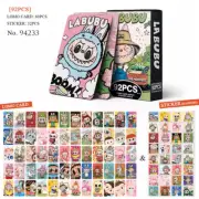 New 92 Labubu Monster Cartoon Lomo Card Sticker Seal Pop Mart Toy Collection Fun