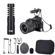 Cardioid Microphone Vlog Video for Fujifilm X-H2S X-T3 X-A7 X-T30 X-T20 X-T100