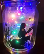 Mermaid Light Up (Jar Included) Solar Powered Lantern