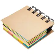 Hard Cover Memos Pad Self-Adhesive Sticky Note Note Pad Small Spirals Notebook