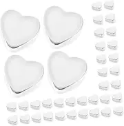 [VILLFUL] Replacement Earring Backings 100pcs Silicone Heart Earring Stoppers Fashion Jewelry Accessories Diy Kit