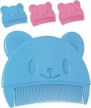 AUTSUPPL 4pcs Soft Plastic Scalp Comb Hair Brush for Boys and Girls Bath Exfoliating Body Scrubber Brush Set