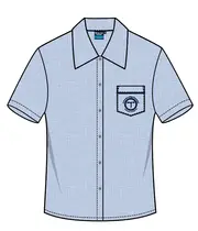 Snr SS Chambray Blouse With Emb