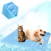Washable Dog Cooling Mat Ice Silk Pet Self Cooling Pad Blanket for Indoor & O...