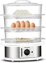 Multifunctional Electric Steamer, 3-Layer Large-Capacity Automatic Power-Off Household Steamer Steamer