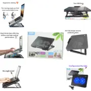Laptop Cooler Usb Notebook Cooling Portable Stand Pad Stand Fans Pc Quiet Dual