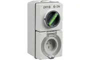 Clipsal Easy56 Flat 3 Pin 15A Switched Socket | EY56C315