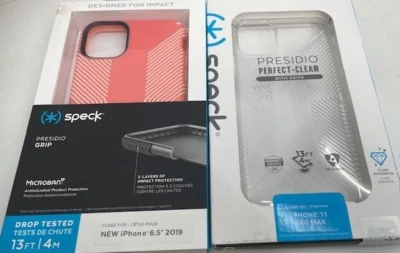 SPECK Presidio GRIP 13 Ft. Drop Tested Slim Case for Apple iPhone 11 Pro Max