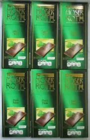 6 MOSER ROTH PREMIUM CHOCOLATE DARK MINT 5-BAR 4.4-OZ PACKS