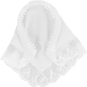 [DRESSOOS] French Headscarf Headbands Hairbands Headbands for Hair Scarf Scarfs Headgear Head Scarf Hair Bands Head Band Scarf Headband Bandana Headband for Girl White Lace