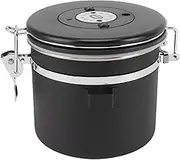 Airtight Coffee Container, Erosion Resistance Superior Air Tightness Stylish Coffee Bean Container 304 Stainless Steel with Steel Spoon for Cereal (13)