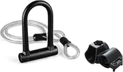 GOOHOCHY Bike u Lock Extra Strong Combination Lock Bike u Shackle Cable Chain Key Theft Protection