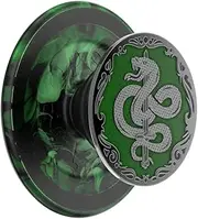 ​​​​PopSockets Round Phone Grip Compatible with MagSafe, Adapter Ring Included, Phone Holder, Wireless Charging Compatible, WB Harry Potter Dark Arts - Enamel Horcrux