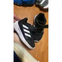 在飛比找蝦皮購物優惠-愛迪達 童鞋 黑色 運動鞋 adidas 二手