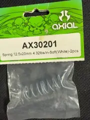 AXIAL-AX30201-SPRING 12.5X20MM-4.32LBS/IN-SOFT WHITE-2 PCS
