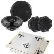 Rockford Fosgate P1650 6.5" Coaxial Speakers w/ Speaker Baffles & Install Kit