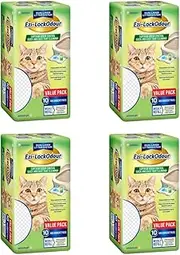 Unicharm 4 x 10pc Ezi-LockOdour Absorbant Cat Pads, 40pcs Total, White, Cellulose, Polymer, Non-woven, Cat Litter Pads