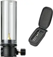 CAMPINGMOON Candle Lantern Gas Mini Small Camping Backpacking Black BKT-1D