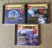 CD-ROM: COMPUTER LEARNING Made Easy, WINDOW Made Easy, INTERNET Made Easy 3 CD
