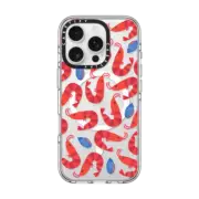 iPhone 16 Pro Clear Case MagSafe Compatible SHRIMPS by Daria Solak Illustrations