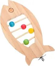 Kisangel Natural Wood Bird Perch: Parrot Stand Branches Parrot Play Stand Platform for Cage Interactive Toy for Cockatiels Small Birds Exercise Training