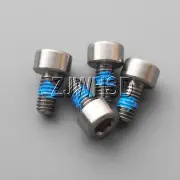 4pcs M3 x 6 mm Titanium Ti Screw Bolt Allen Hex Socket Cap Head + Thread Locker