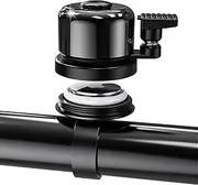 Classic Bike Bell for Apple AirTag, AirTag Holder Hidden in The Bell, Waterproof Aluminum Holder, AirTag Bike Mount, Fits 0.82 to 0.9 Inch Bicycle Handlebars, Loud Crisp Bicycle Bell for AirTag