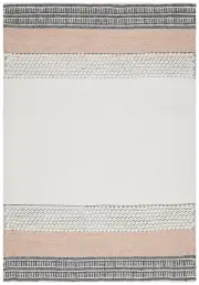 Cheapest Rugs Online Hudson Esha In White And Peach Rug