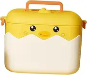 HOMOCONO Adorable Multi Function Household Medicine Container Portable Pills Organizer with Handle Aid Kit Medication Storage Design