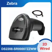 Zebra DS2208-SR00007ZZWW Wired 1D/2D Handheld Barcode Scanner Imager w USB Cable