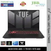 Asus TUF Gaming A17, 17.3" 144Hz, AMD Ryzen 9, 64GB DDR5, 1 TB SSD, RTX 4060