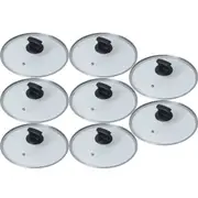 Connoisseur Glass Lid Cap 30cm Pan Frypan Pot Transparent 300mm 8 Pack BULK