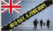 D Day 80th Flag, 150 * 90cm D Day 80th Bunting, Armistice Day Flag, Dday, Remembrance Day Flag, Uk D Day 80th Indoor Outdoor Decorations