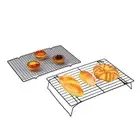 Stainless Steel Non Stick Wire Grid Tray Cake Baking Cooling Rack Oven Shelf
