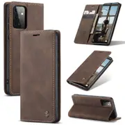 CaseMe Samsung Galaxy A72 4G 5G Classic Leather Case Cover A725 A726 [Coffee]