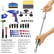 75Pcs PDR Tool Car Paintless Kit Auto Dent Puller Bridge Repair Removal Glue Gun