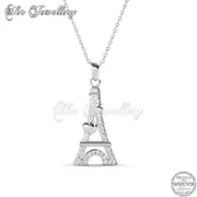 Paris Love Pendant (White Gold)