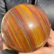 1165g Natural Tiger Eye Stone Crystal Ball Quartz Healing Sphere Décor