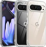[Areaphmet] for Google Pixel 9 Pro XL Case Clear, [Anti-Yellowing] Crystal Clear, Shockproof Phone Bumper Cover, Anti-Scratch Case for Pixel Pro 9XL 6.7-Inch