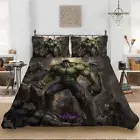 The Hulk Doona Quilt Duvet Cover Set Single/Double/Queen/King Size Bed Linen