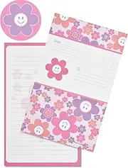 iscream Pack of 8 Fold-over Ready to Send Note Cards - Diggin' Daisies