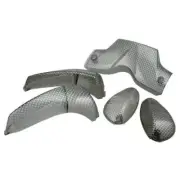Glass Indicators & Stop STR8 Carbon Look Gilera 50 Runner Purejet St 2008-2010