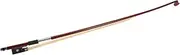 JEWEDECO 1/2 Size Violin Bow Ebony Sandalwood Parisian Eyes Design Powerful Tone for Violin Practice