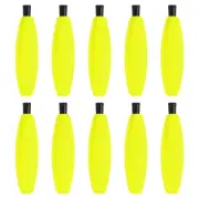 10pcs EVA Peg Float 2" Fishing Foam Bobber for Catfish Rig Fish, Yellow