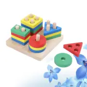 Wooden Puzzle Toy Child Parakeets Bird Toys Foraging Chewing Training