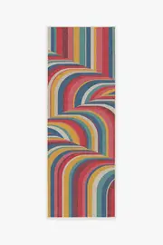 75' x 215' | Machine Washable Runner Rug | Kid & Pet Friendly | Indoor Rug | Jonathan Adler Waterfall Multicolour Tufted Rug | Ruggable